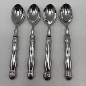 Southern Living Gallery Set of 4 Teaspoons Spoons Stainless Flatware